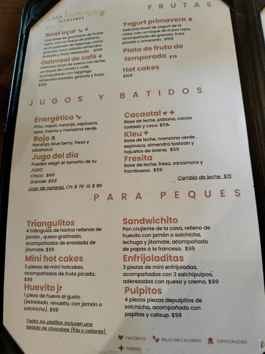 Casa LAUREANA Menu - Image 5